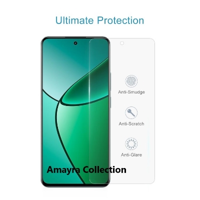 Picture of Realme 12+ 5G /	Realme 12 Plus 5G Screen Protector 3D Tempered Clear Screen protector Premium Product Gorilla Glass Transparent Clear Ultra Thin - Durable & Scratch Resistant - Easy to Install