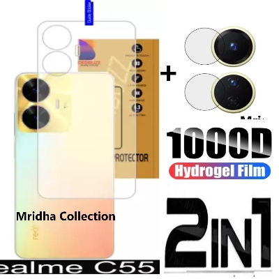 Picture of 2in1 Back Protector Combo Pack for Realme C55 (RMX3710) (Back Hydrogel Poly Protector+Camera Lens Protector)