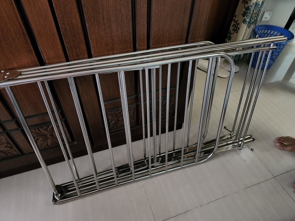 Picture of Heavy SS Home Intuition Foldable Clothes Drying Hanger Rack Dryer Full SS -Silver