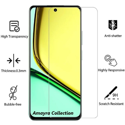 Picture of Realme C65 5G Screen Protector 3D Tempered Clear Screen protector Premium Product Gorilla Glass Transparent Clear Ultra Thin - Durable & Scratch Resistant - Easy to Install