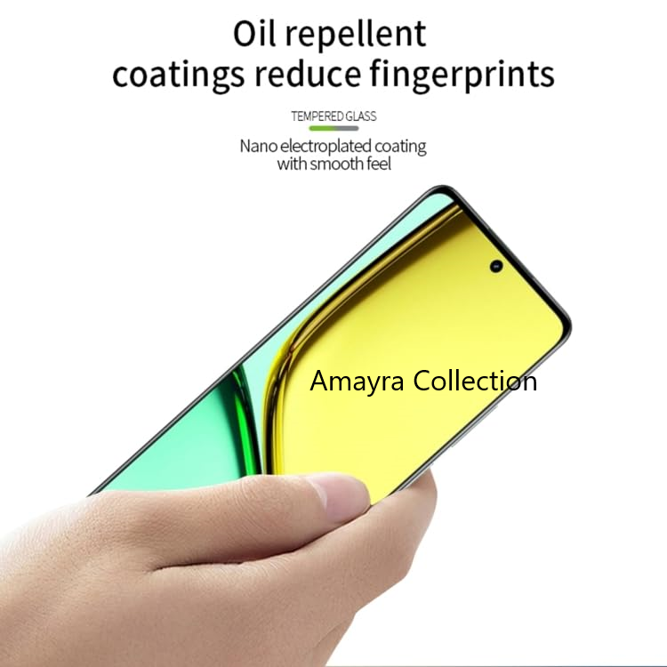 Picture of Realme 12+ 5G /	Realme 12 Plus 5G Premium Full Coverage Glass Protector Tempered Glass Screen Protector 9H Hardness Full Coverage