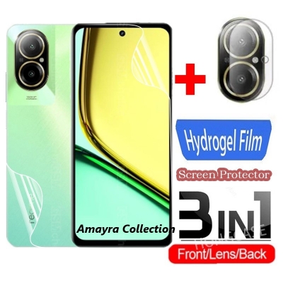 Picture of 3in1 Protector Combo Pack for Realme C67 4G (RMX3890) (Front Hydrogel Screen Protector Poly+Back Hydrogel Poly Protector+Camera Lens Protector)