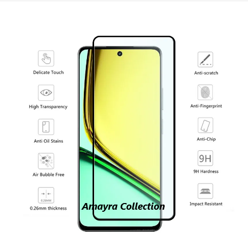 Picture of 2in1 Protector Combo Pack for Realme C67 4G (RMX3890) (5d Full Screen Protector Glass+9h Camera Lens Protector)