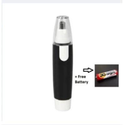 Picture of Nose Ear Hair Trimmer Stainless Steel Blade , Shaving And Unwanted Hair Removal Electric Trimmer + Battery Free -White