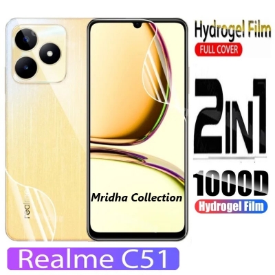 Picture of 2in1 Protector Combo Pack for Realme C51 (RMX3830) (Front Hydrogel Protector Poly+Back Hydrogel Protector Poly)