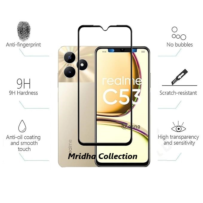 Picture of 2in1 Protector Combo Pack for Realme C51 (RMX3830) (Premium Full Screen Protector Glass+Camera Lens Protector)