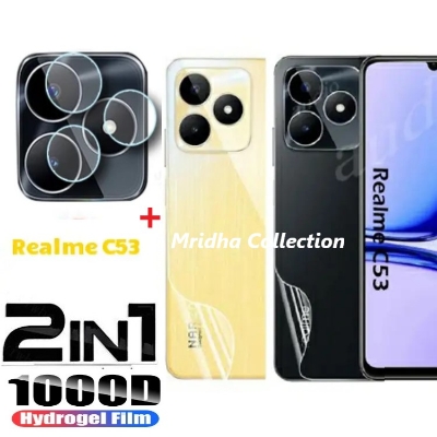 Picture of 2in1 Back Protector Combo Pack for Realme C53 (RMX3760) (Back Hydrogel Poly Protector+Camera Lens Protector)