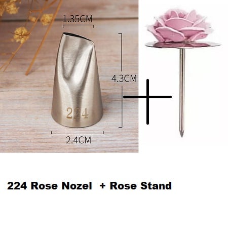 Picture of Rose Nozel 224 Numbering + Rose stand -Silver