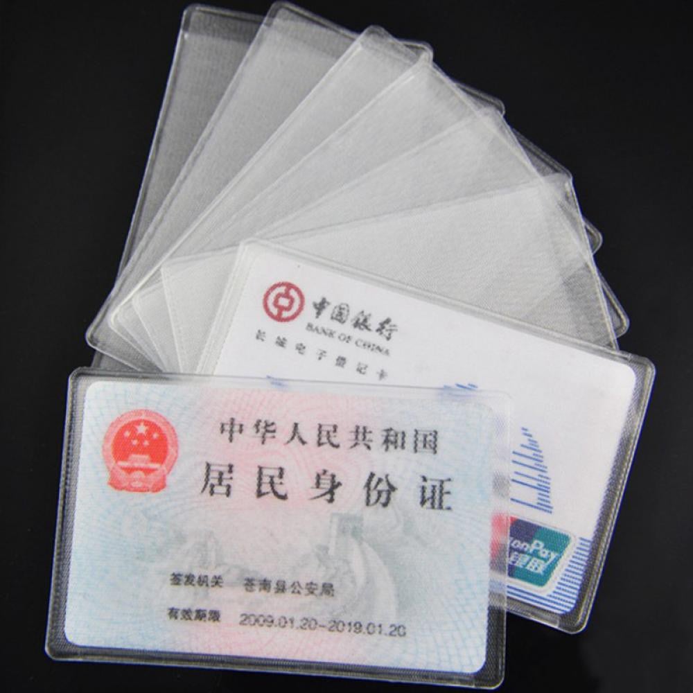 Picture of Plastic ATM Card Cover Pack of 5 Pieces -Silver