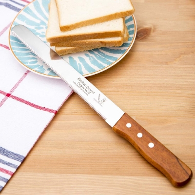 Picture of কেক এবং রুটির কাটার-কাঠের 10 "সাইজ - kitchen accessories 10" bread / Cake Cutter -Silver