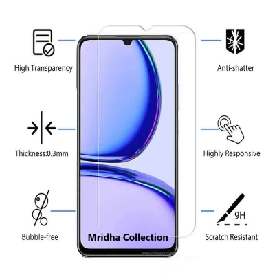 Picture of 3in1 Protector Combo Pack for Realme C53 (RMX3760) (Clear Screen Protector Glass+Back Hydrogel Protector Poly+9h Camera Lens Protector)