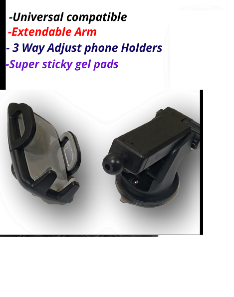Picture of Universal Car Mount Holder for Mobile Phone with Suction Cup Rotating 360 Degree -Black
