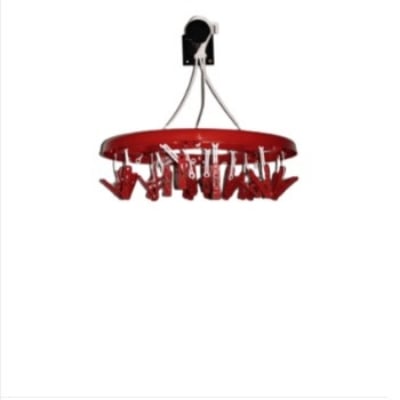 Picture of Round Hanger cloth clip -24 Clip -Red