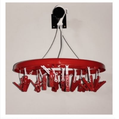 Picture of Round Hanger cloth clip -24 Clip -Red