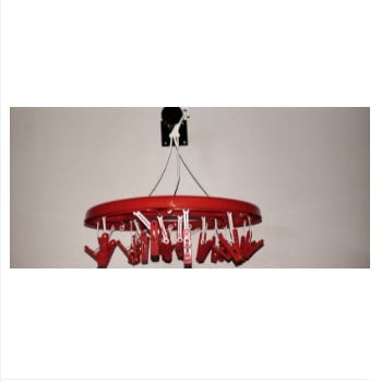 Picture of Round Hanger cloth clip -24 Clip -Red