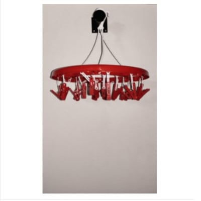 Picture of Round Hanger cloth clip -24 Clip -Red