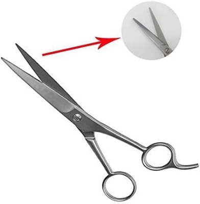 Picture of Professional Salon Barber Scissors for Hair Cutting Scissors for Men Women Stainless Steel Home Hair Cutting Tools Barber Scissors -Silver