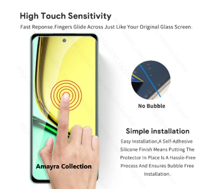 Picture of 2in1 Protector Combo Pack for Realme C65 5G (Clear Screen Protector Glass+Camera Lens Protector)