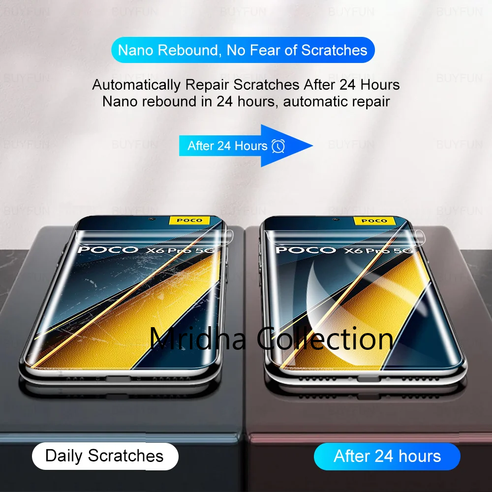Picture of Tecno Camon 30 Pro TPU Protective Film Hydrogel Front Poly Protector Screen Protector Anti-Shatter / High Definition (Front Poly)