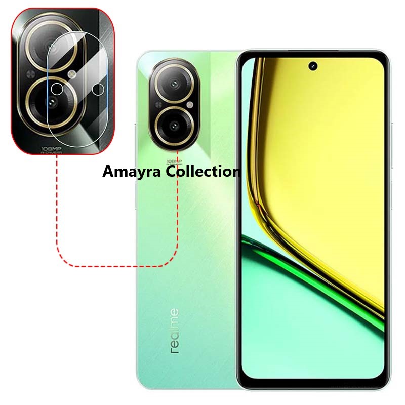 Picture of Realme C67 4G (RMX3890) Back Camera Lens Screen Protector Rear Camera Lens Screen Protector,Upgraded HD,Clear Scratch Resistant(Nano Poly)