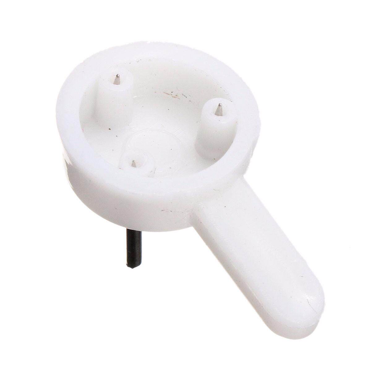 Picture of 10 pcs 5 Big + 5 Small White Plastic Invisible Wall Mount Photo Picture Frame Nail Hook Hanger 30mm -White