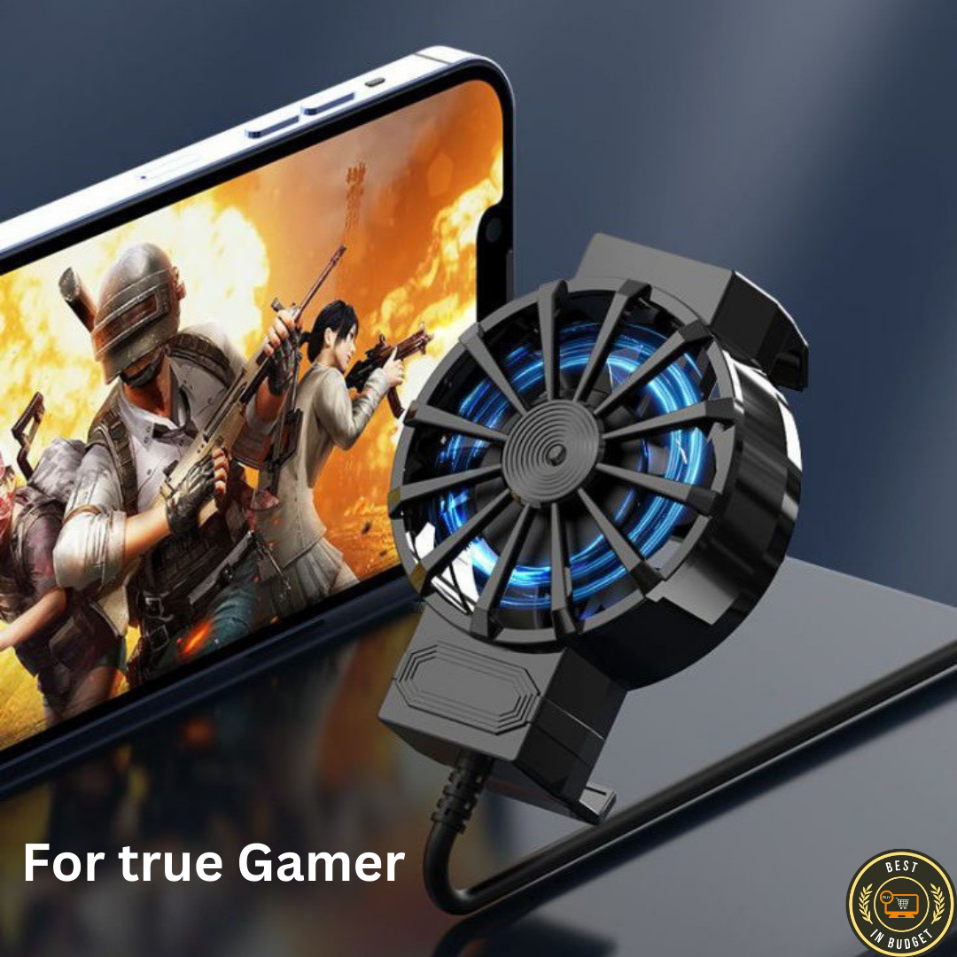 Picture of X16 Mobile Cooler Super For Gaming Universal  All  phone Size Ultra Cooling Fan for All Gaming and video watching -Black