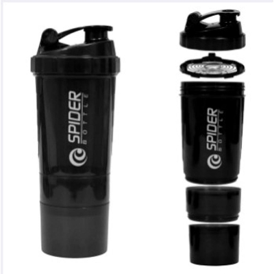 Picture of 3 Layers Shaker Prtn Bottle Pwdr Shake Cup Large Capacity Water Bottle Mixing Cup Body Building Exercise Mixing Bottle -Multicolor