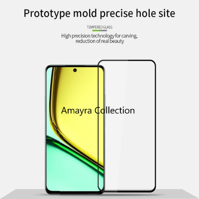 Picture of Realme 12 4G Premium Full Coverage Glass Protector Tempered Glass Screen Protector 9H Hardness Full Coverage