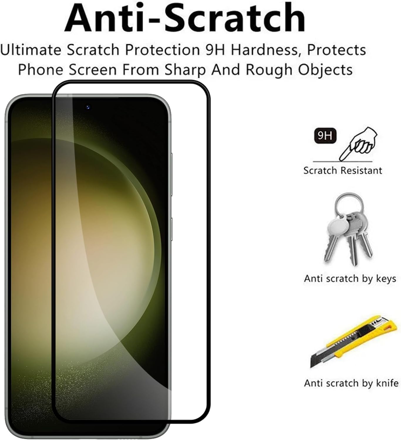 Picture of Samsung Galaxy S25 Ultra 5G (5D 9D 11D 13D 21D) Screen Protector Tempered Glass Film 9H Hardness Full Coverage No Bubbles and Fingerprint Scratch-Resistant