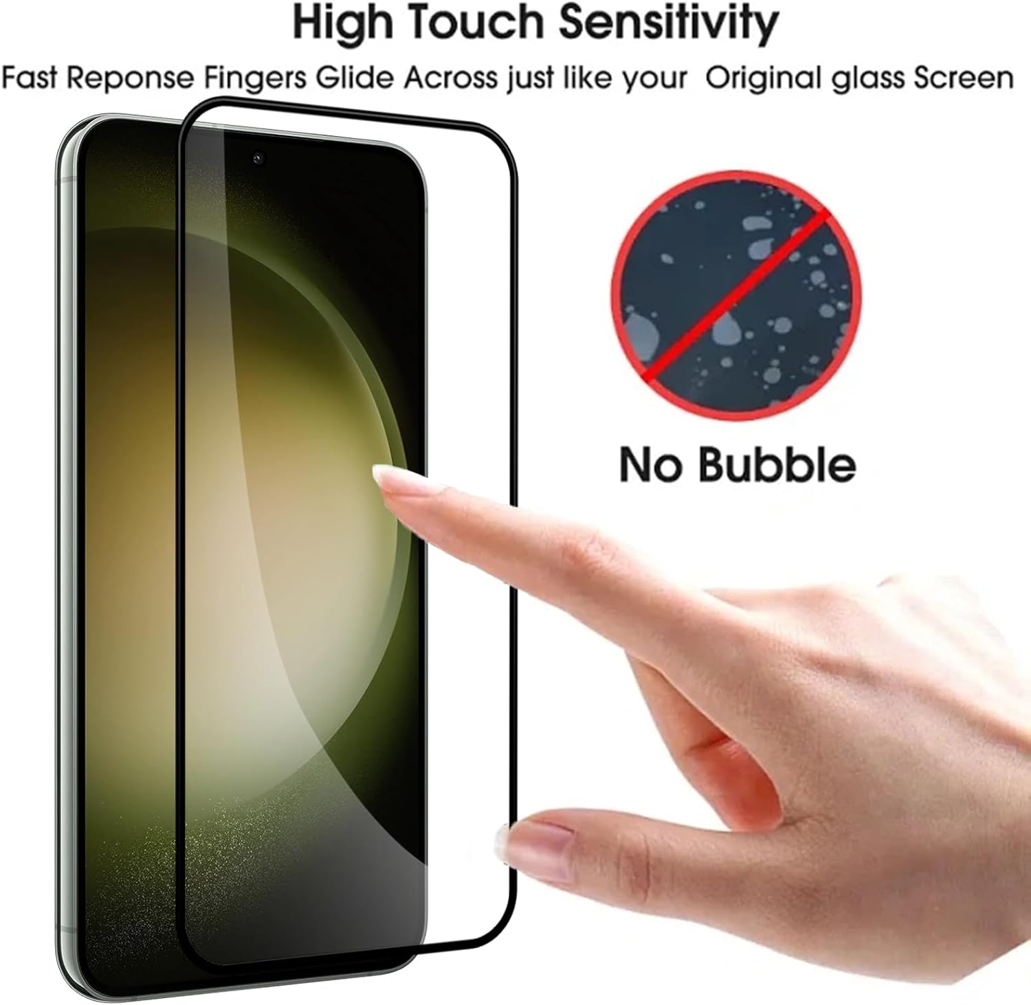 Picture of Samsung Galaxy S25 Ultra 5G Premium Full Coverage Glass Protector Tempered Glass Screen Protector 9H Hardness