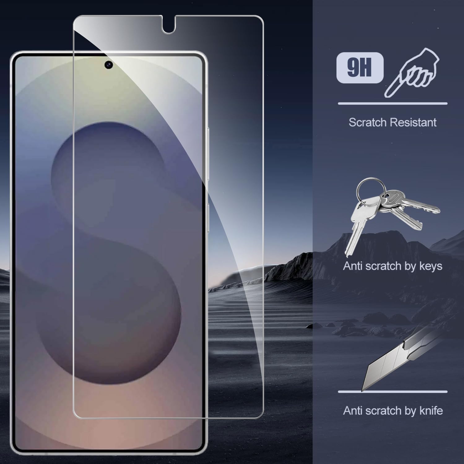 Picture of 3in1 Protector Combo Pack for Samsung Galaxy S25 Ultra 5G (Clear Screen Protector Glass + Back Hydrogel Protector Poly + Camera Lens Protector)