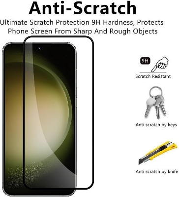 Picture of Samsung Galaxy S25+ 5G / Samsung Galaxy S25 Plus 5G (5D 9D 11D 13D 21D) Screen Protector Tempered Glass Film 9H Hardness Full Coverage No Bubbles and Fingerprint Scratch-Resistant