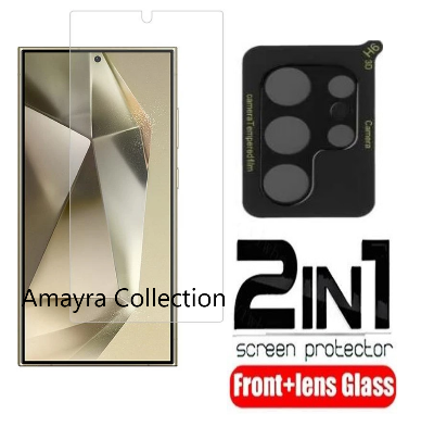 Picture of 2in1 Protector Combo Pack for Samsung Galaxy S25 Ultra 5G (Clear Screen Protector Glass + 3D Camera Lens Protector)