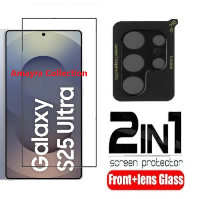 Picture of 2in1 Protector Combo Pack for Samsung Galaxy S25 Ultra 5G(5d Full Screen Protector Glass + 3D Camera Lens Protector)