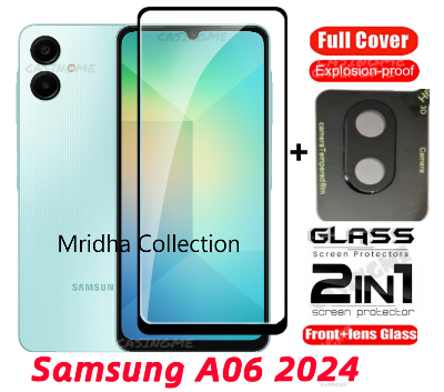 Picture of 2in1 Protector Combo Pack for Samsung Galaxy A06 (Premium Full Screen Protector Glass + 3D Camera Lens Protector)