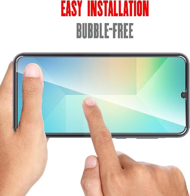 Picture of Samsung Galaxy A06 Screen Protector 3D Tempered Clear Screen protector Gorilla Glass Transparent Clear Ultra Thin