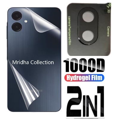 Picture of 2in1 Back Protector Combo Pack for Samsung Galaxy A06 (Back Hydrogel Poly Protector + 3D Camera Lens Protector Glass)