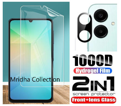 Picture of 2in1 Protector Combo Pack for Samsung Galaxy A06 (Front Hydrogel Screen Protector Poly + 3D Camera Lens Protector Glass)