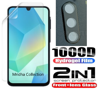 Picture of 2in1 Protector Combo Pack for Samsung Galaxy A26 (Front Hydrogel Screen Protector Poly + 3D Camera Lens Protector Glass)