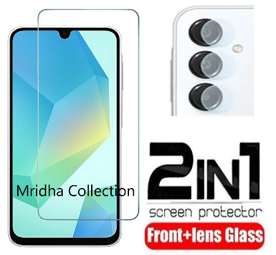 Picture of 2in1 Protector Combo Pack for vivo Samsung Galaxy A26 (Clear Screen Protector Glass + Camera Lens Protector)