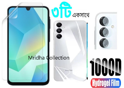 Picture of 3in1 Protector Combo Pack for Samsung Galaxy A16 (Front Hydrogel Screen Protector Poly + Back Hydrogel Poly Protector + Camera Lens Protector)