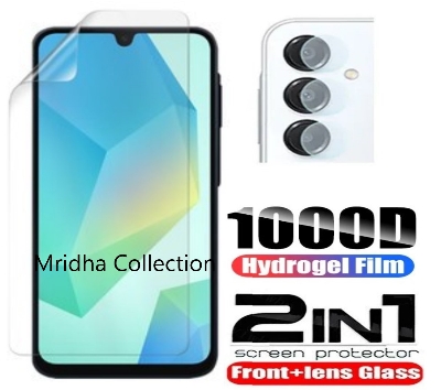 Picture of 2in1 Protector Combo Pack for Samsung Galaxy A16 (Front Hydrogel Screen Protector Poly + Camera Lens Protector)