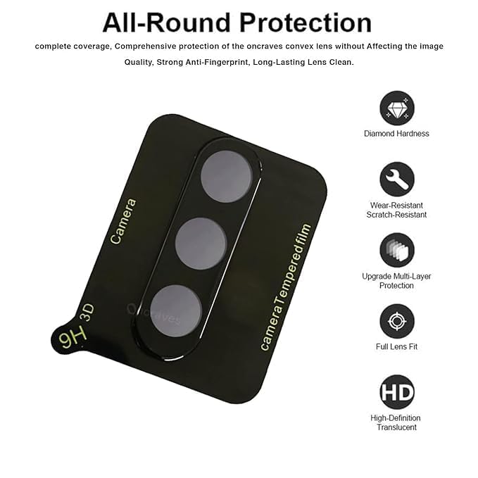 Picture of 2in1 Protector Combo Pack for Samsung Galaxy A16 (Premium Full Screen Protector Glass + 3D Camera Lens Protector)