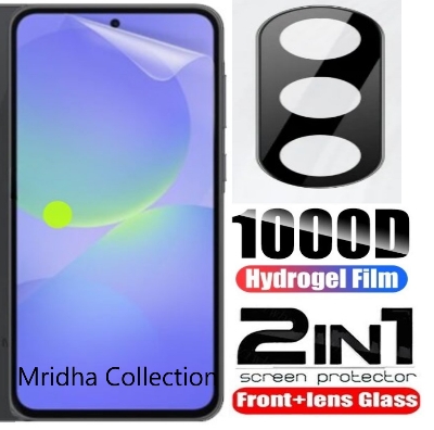 Picture of 2in1 Protector Combo Pack for Samsung Galaxy A56 (Front Hydrogel Screen Protector Poly + 3D Camera Lens Protector Glass)