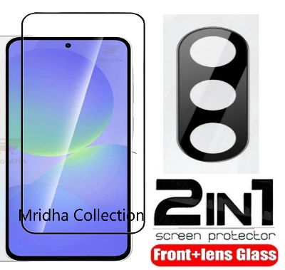 Picture of 2in1 Protector Combo Pack for Samsung Galaxy A56 (5d Full Screen Protector Glass + 3D Camera Lens Protector)