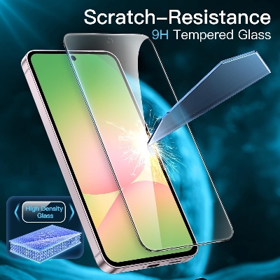 Picture of Samsung Galaxy A56 Screen Protector 3D Tempered Clear Screen protector Gorilla Glass Transparent Clear Ultra Thin