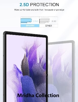 Picture of Samsung Galaxy Tab S7+ / S7 Plus 12.4 inches SM-T970, SM-T976B Clear Transparent Tempered Glass Film Screen Protector