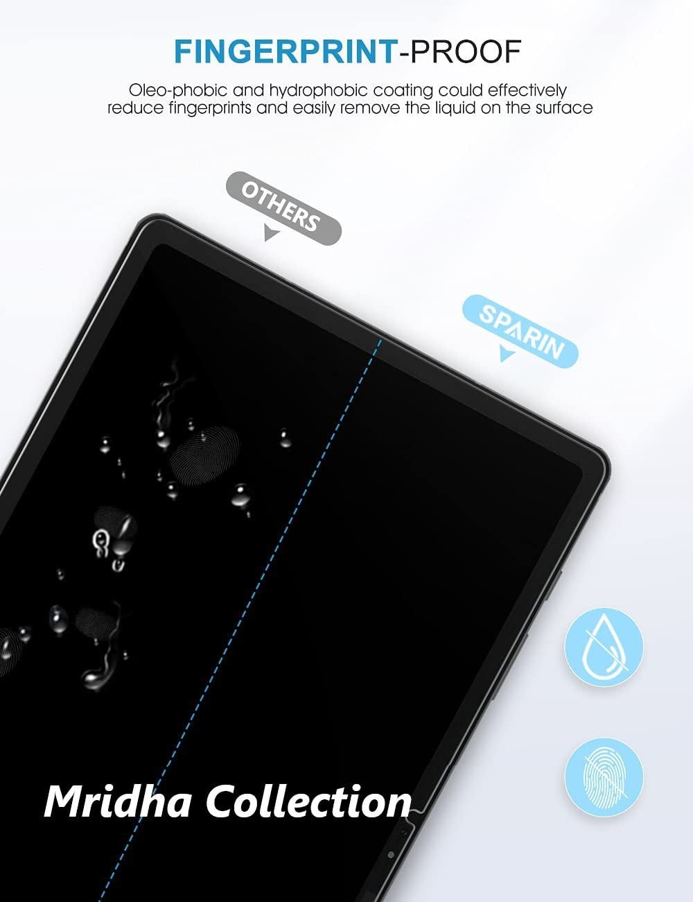 Picture of Samsung Galaxy Tab S7+ / S7 Plus 12.4 inches SM-T970, SM-T976B Clear Transparent Tempered Glass Film Screen Protector
