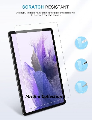Picture of Samsung Galaxy Tab S7+ / S7 Plus 12.4 inches SM-T970, SM-T976B Clear Transparent Tempered Glass Film Screen Protector
