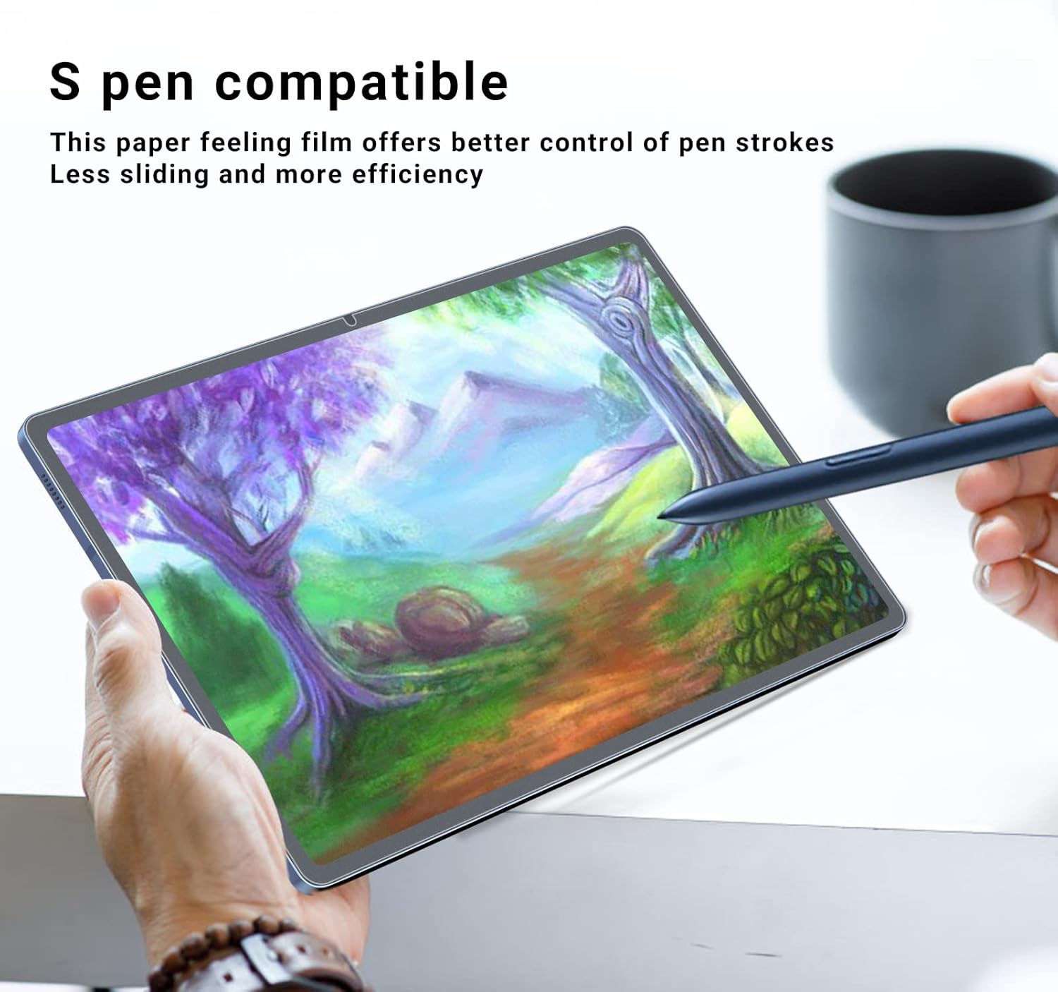 Picture of Samsung Galaxy Tab S6 10.5 inches Clear Transparent Tempered Glass Film Screen Protector  SM-T860, SM-T865